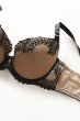 画像9: OFRA beige-black B214 | グラマー向けすっぴん美乳ブラ・ストラップ太め・バストサロン推奨・プランジブラ・B〜Hカップ・ベージュ×ブラック| ewabien エヴァビアン| 輸入下着・高級ランジェリー  (9)