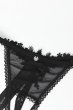 画像11: Celia Noir Crotchless thong | クロッチレスタンガ（オープンクロッチ・レース・シースルー・ブラック）| Obsessive 高級Sexyランジェリー (11)