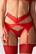 画像5: Cupide-Desir-3-pcs-set｜ブラ＆ガーターベルト＆Tバック3点セット（ワイヤーなし・レース・シースルー・レッド） | Obsessive 高級Sexyランジェリー【即日発送・サイズ交換NG・メール便対象】輸入下着・ランジェリー   (5)