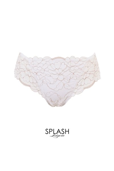 画像1: FLEUR white brief  | ノーマルショーツ・ブリーフ・ホワイト | Sawren サブレン【即日発送・サイズ交換NG】※メール便対象※輸入下着・高級ランジェリー  (1)